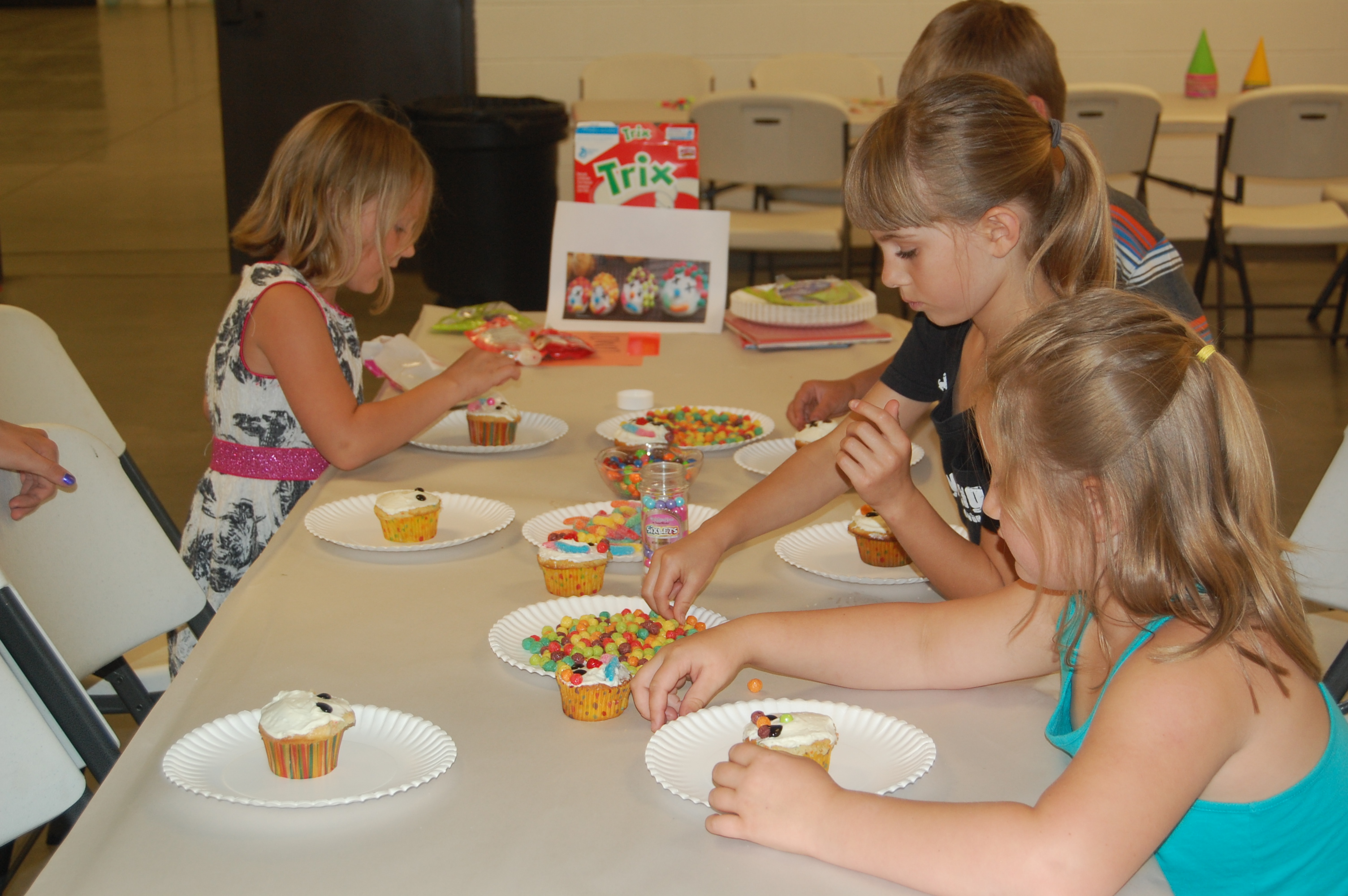 Creating clown cupcakes