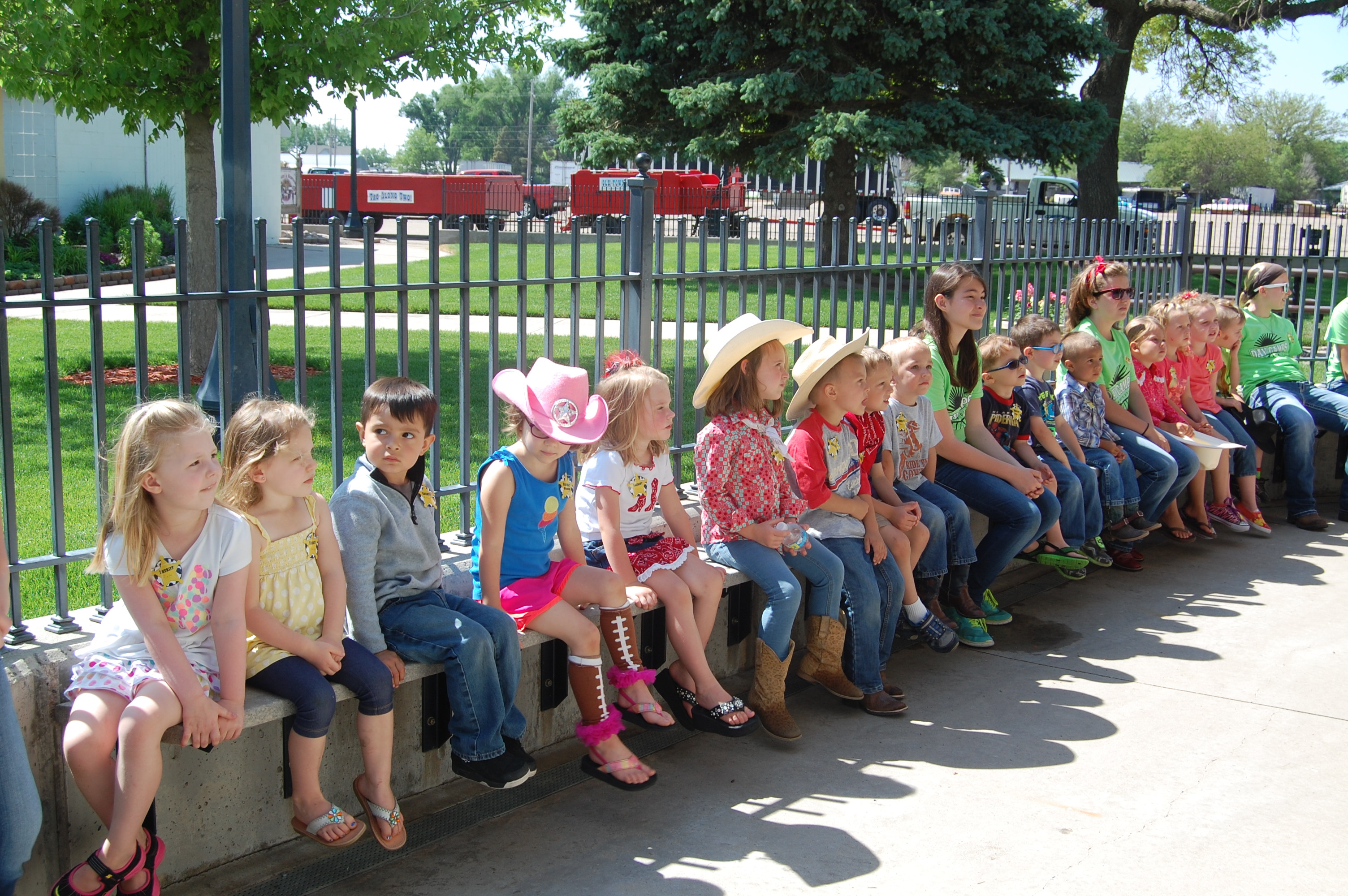 Waiting for the carousel