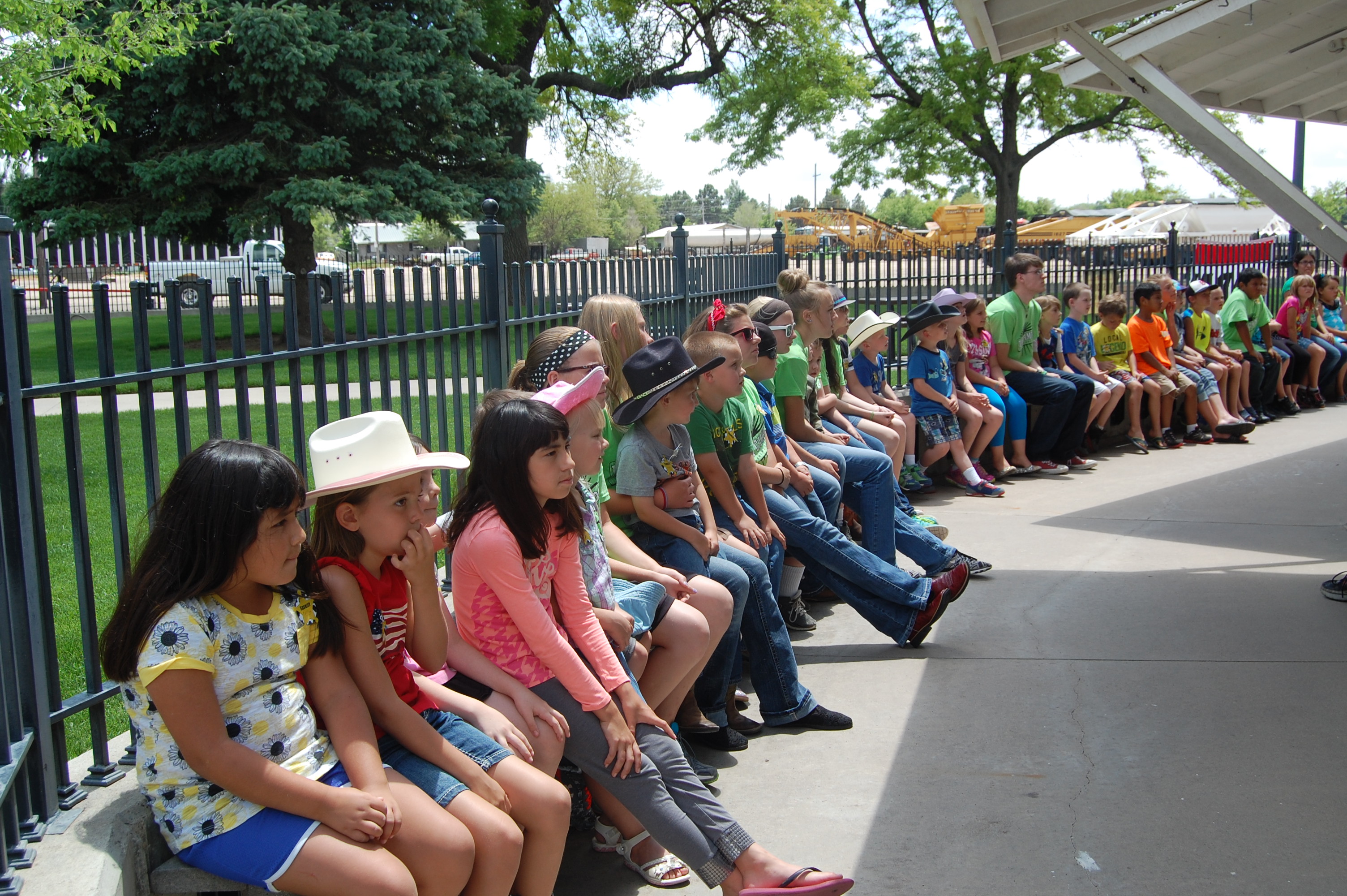 Waiting to ride the carousel 