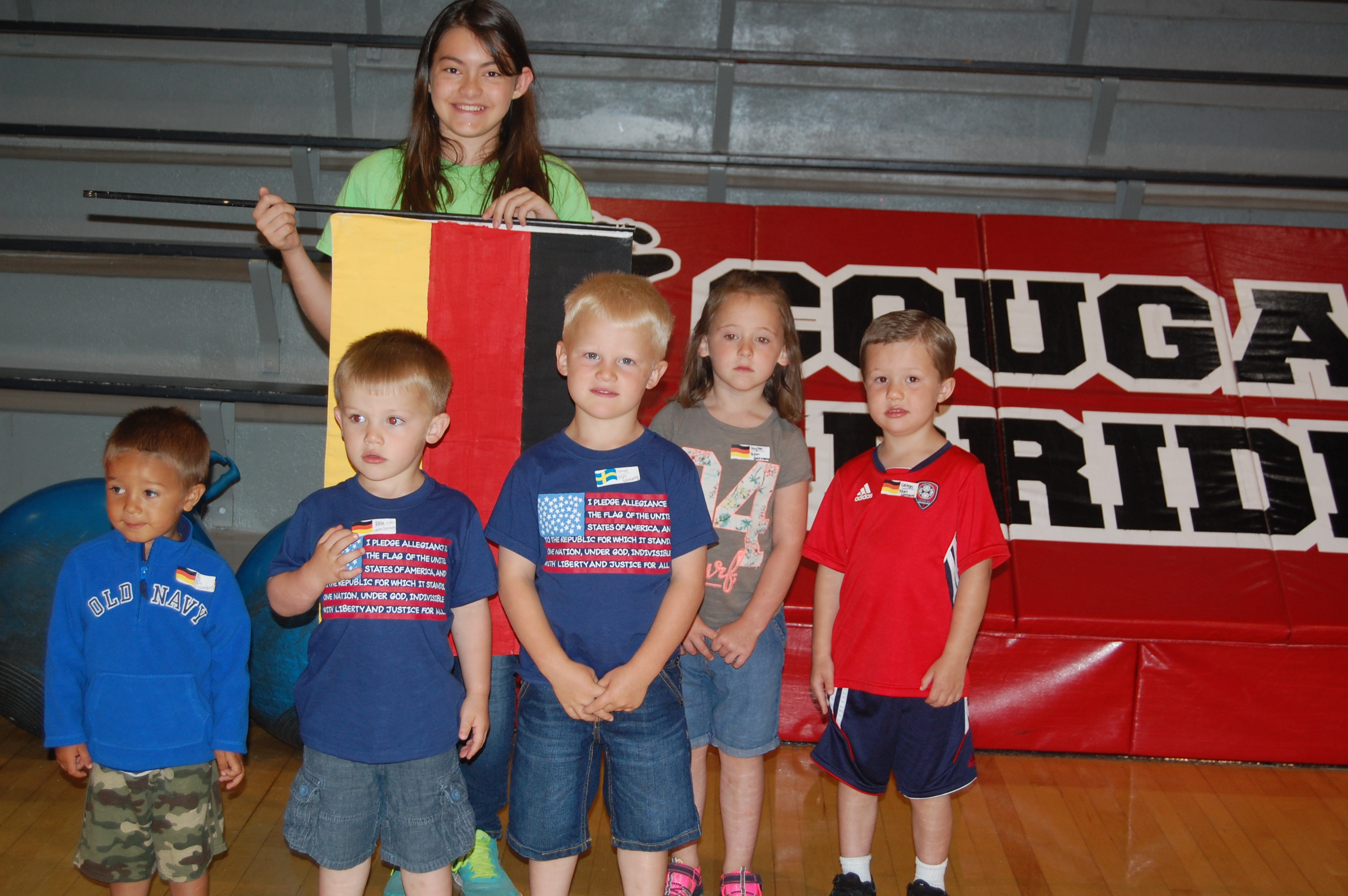 Team Germany with Coach Tatum