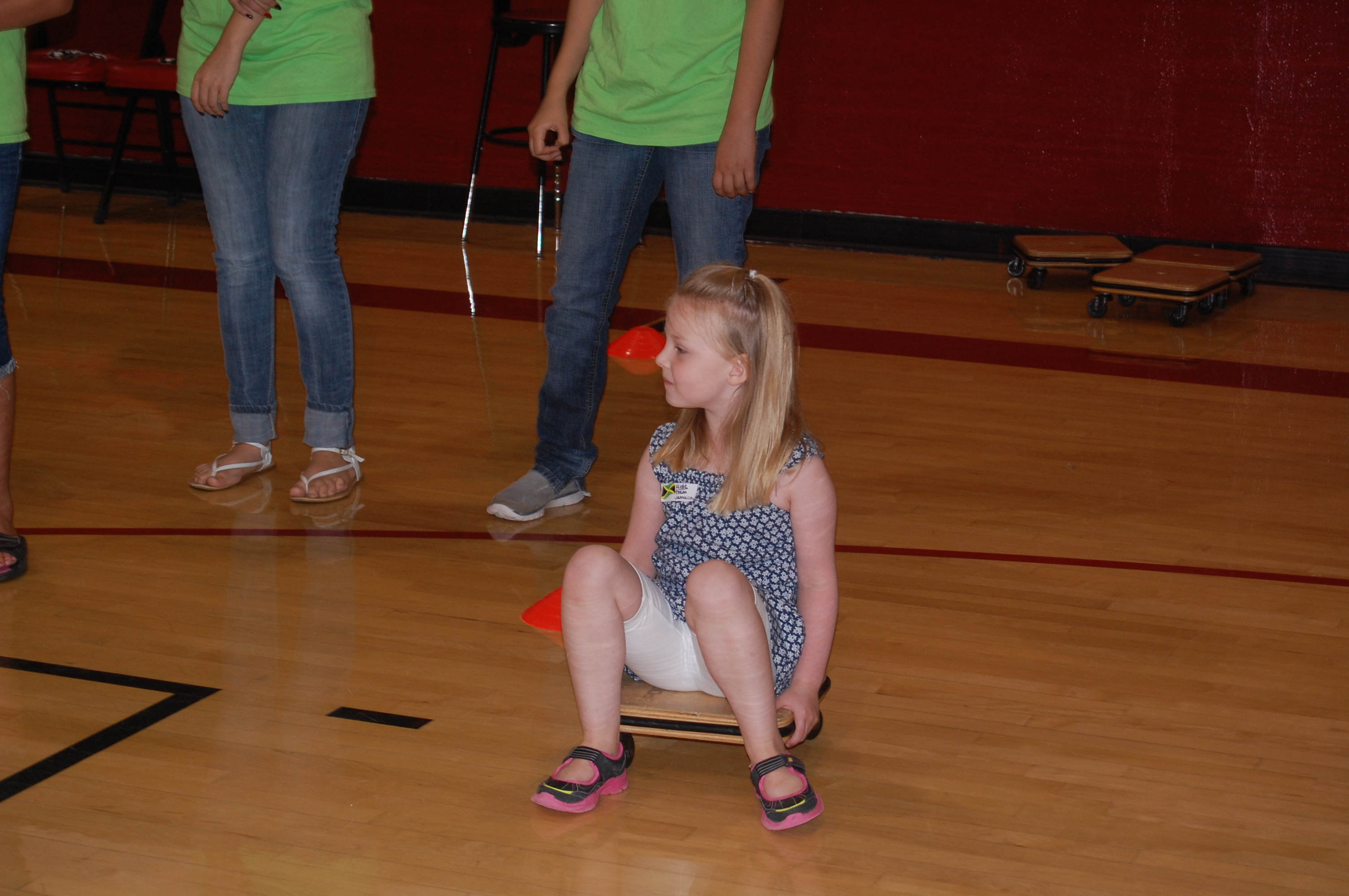Rielle on the scooter