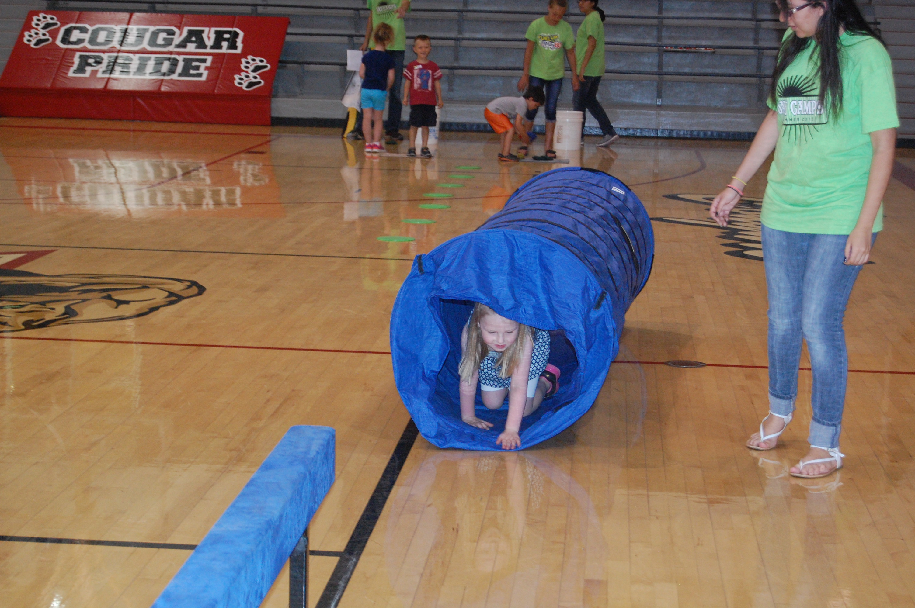 going through the tunnel