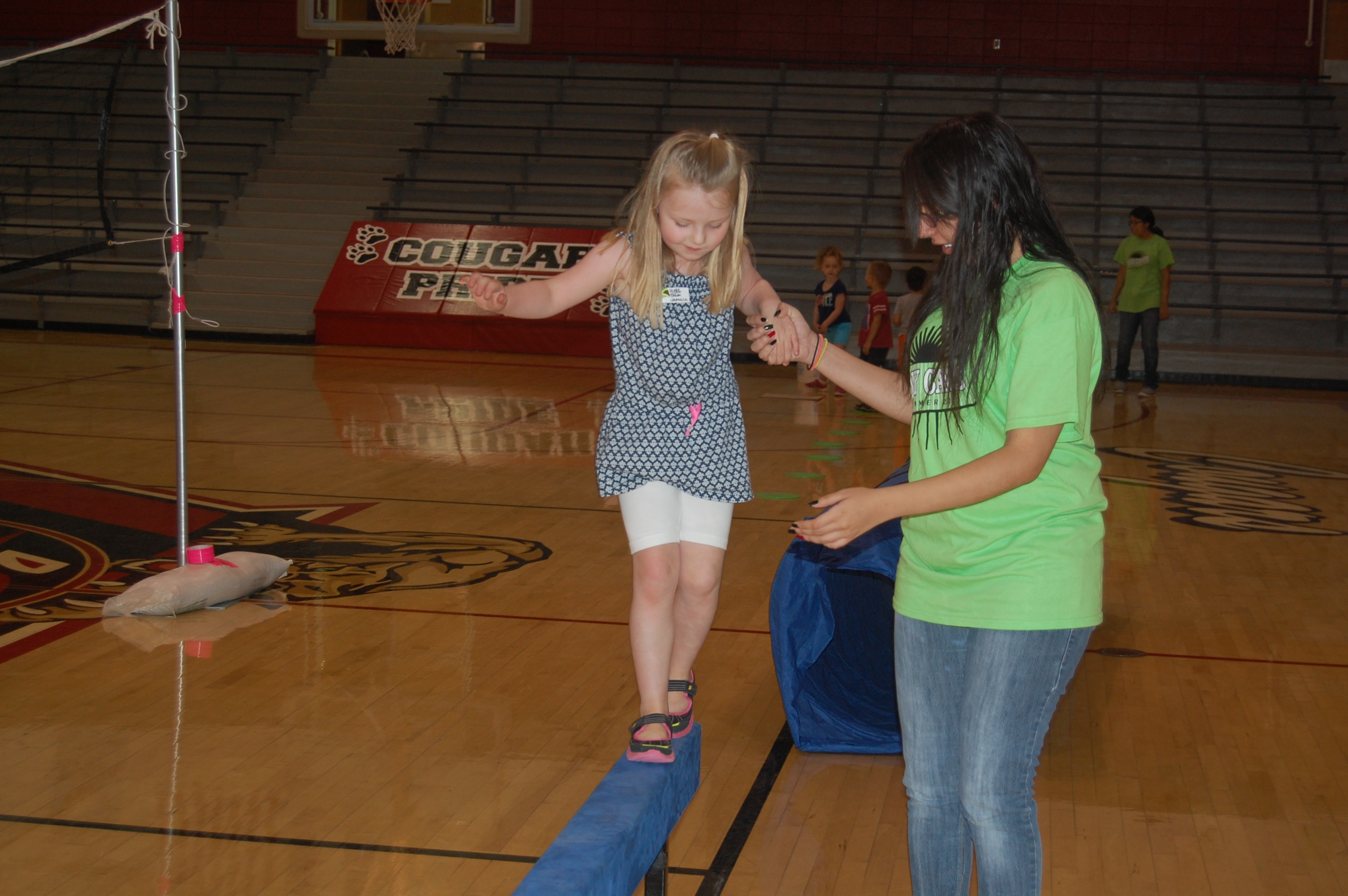 Rielle on the balance beam
