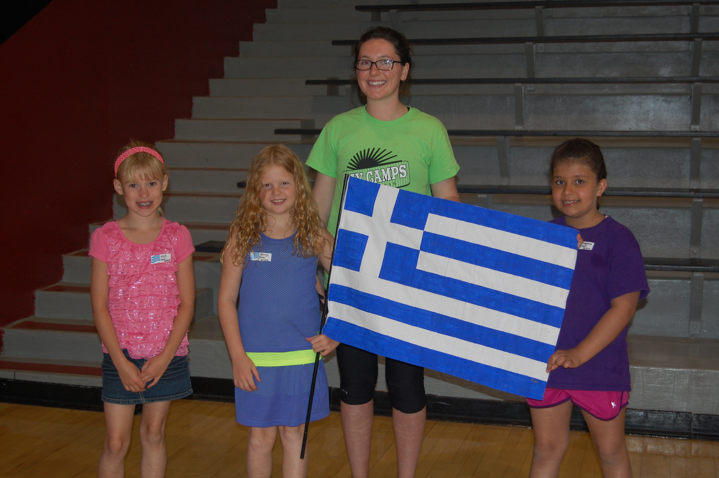 Team Greece with Coach Leiana