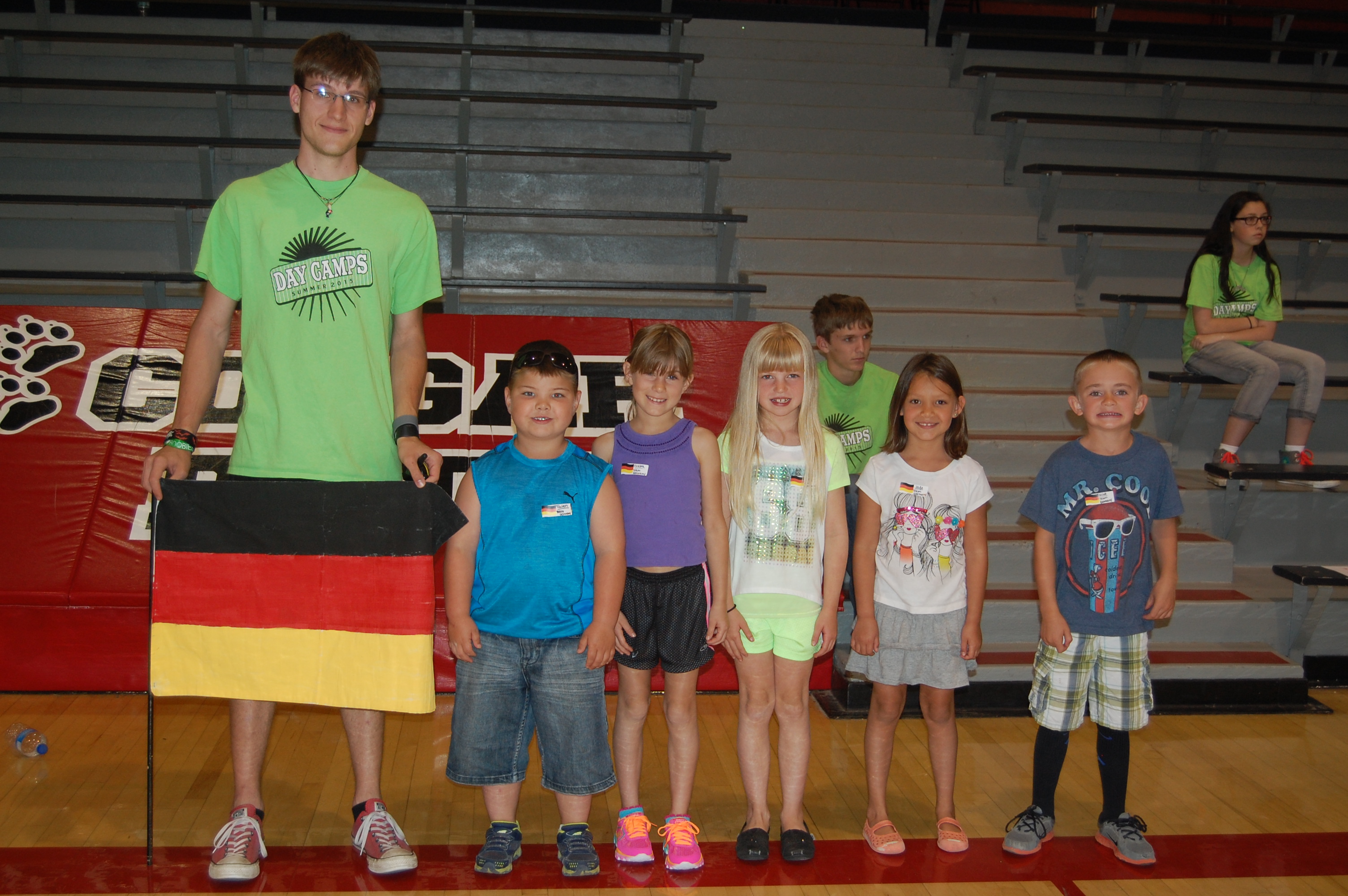 Team Germany with Coach Brett