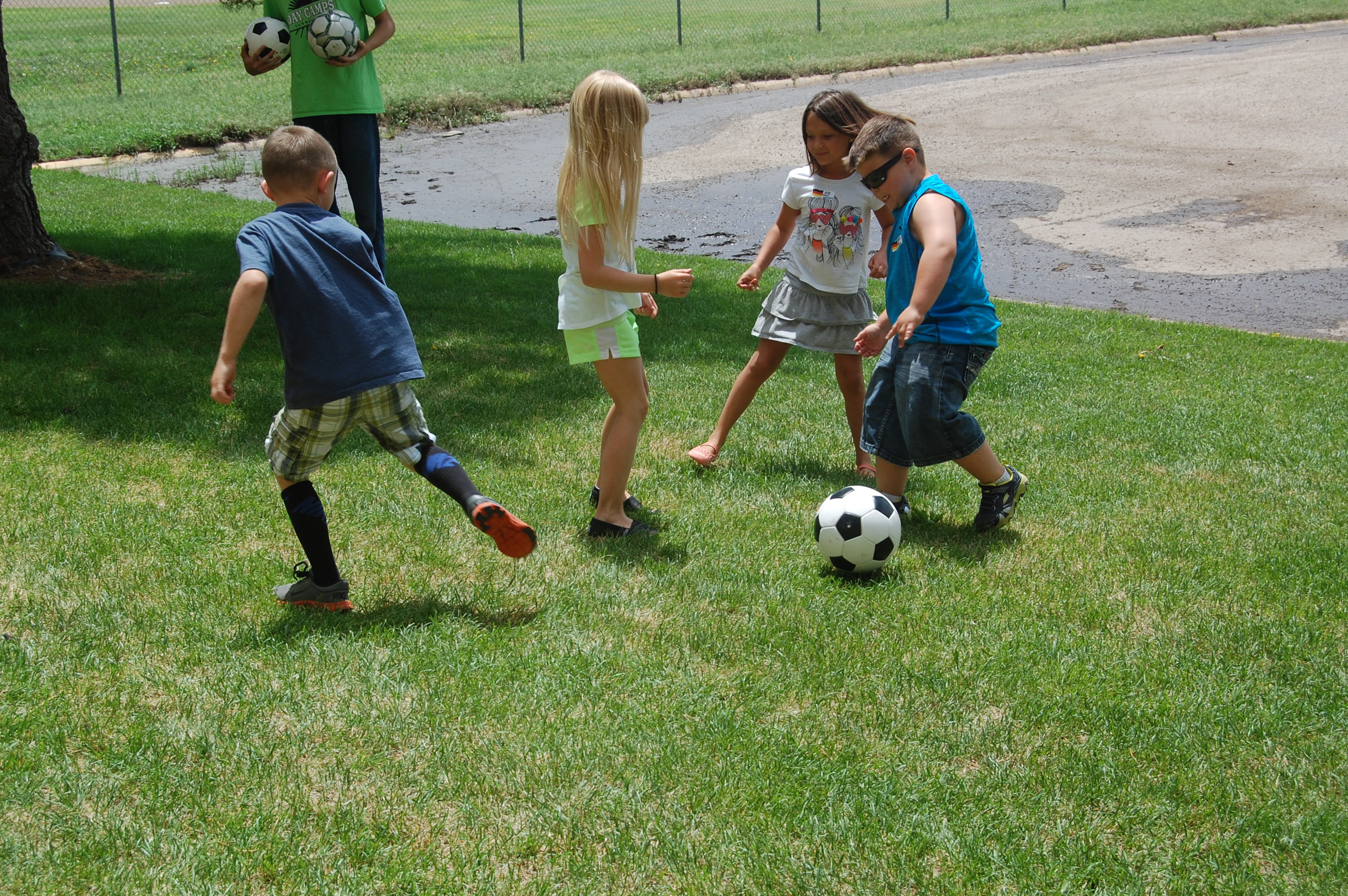 kids playing soccer